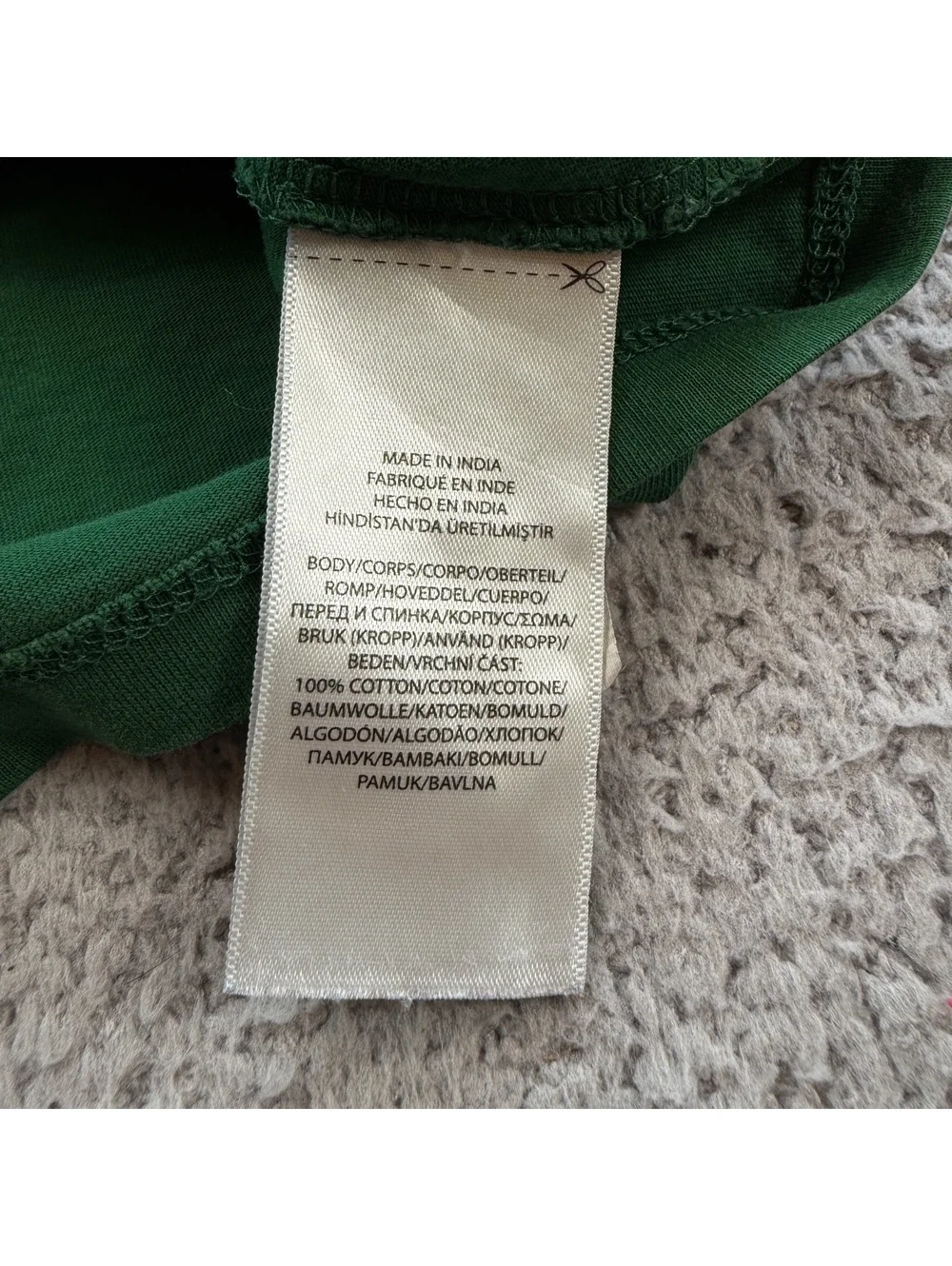 Polo Ralph Lauren Baby Boys 9M Green Logo Graphic T-Shirt Cotton Tee